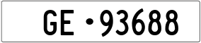 Trailer License Plate